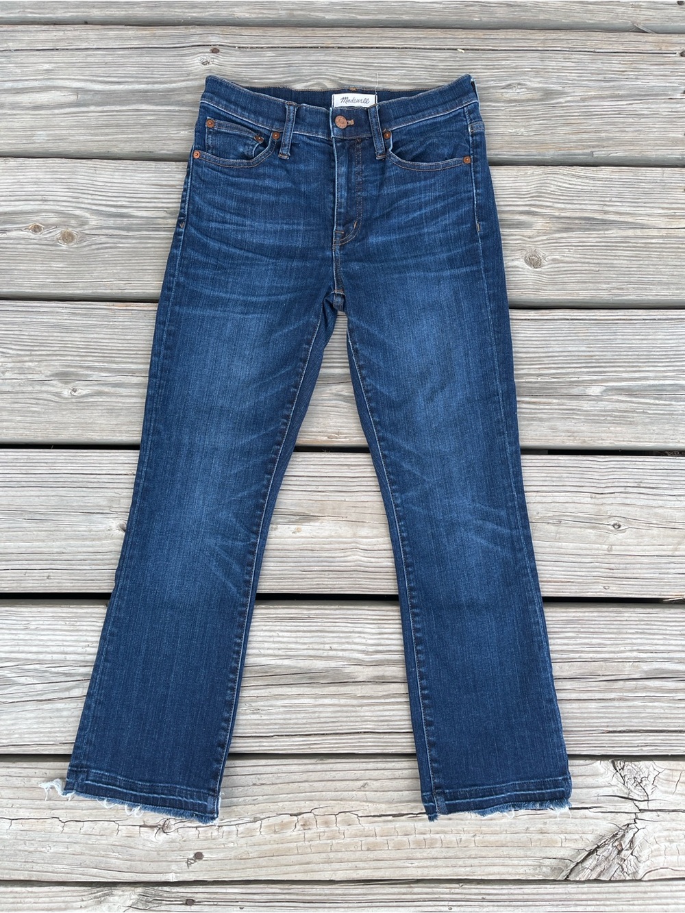 Madewell Indigo Cropped Straight Jeans